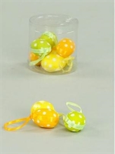 UOVA COLORATE CON POIS 3CM DA APPENDERE 12PZ