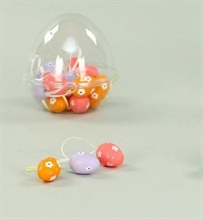 UOVA COLORATE CON FIORI DA APPENDERE 4CM 24PZ