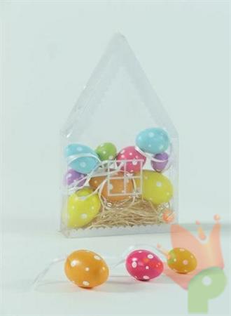 UOVA MULTICOLOR CON POIS DA APPENDERE 12PZ