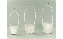 CESTINO VIMINI BIANCO 19XH.17,5CM N° 1