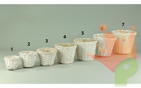 CESTINO VIMINI 17XH.13CM BIANCO N°3