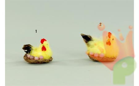 GALLINA CON NIDO E UOVA 4PZ N°1