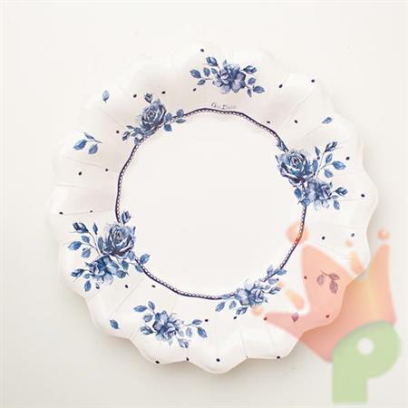 PIATTI FONDI 24CM ENGLISH ROSE 8PZ