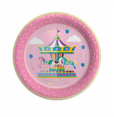 PIATTI 24CM CAROUSEL PARTY 8PZ