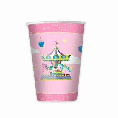 BICCHIERI 200CC CAROUSEL PARTY 8PZ