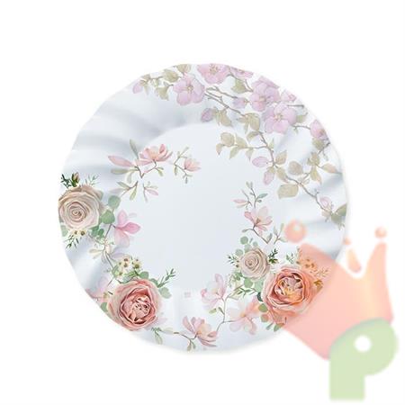 PIATTI 25 CM ROSE ROSA 8 PZ