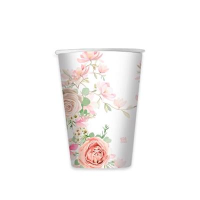 BICCHIERI 200CC ROSE ROSA 8PZ