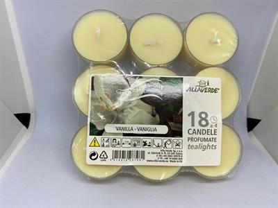 TEALIGHT PROFUMATI VANIGLIA 18PZ
