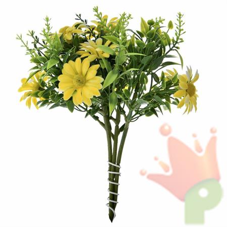 FIORI ARTIFICIALI BUNCH YELLOW 20CM