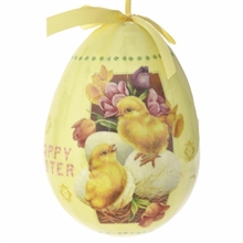 UOVO DECORATO CON STAMPA 20CM