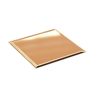 SPECCHIO QUADRATO ORO 30X30CM H. 4CM