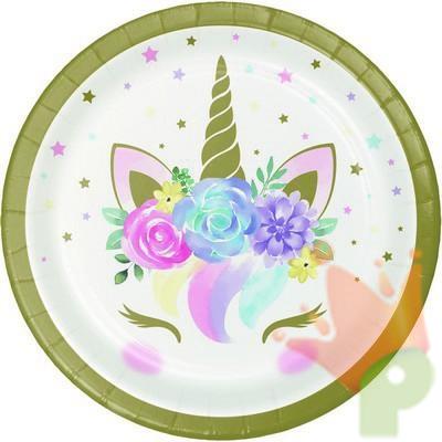 PIATTI 18CM UNICORN BABY 8PZ