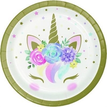 PIATTI 18CM UNICORN BABY 8PZ
