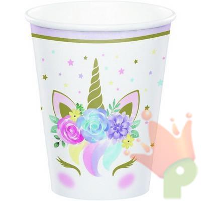 BICCHIERI 266CC UNICORN BABY 8PZ