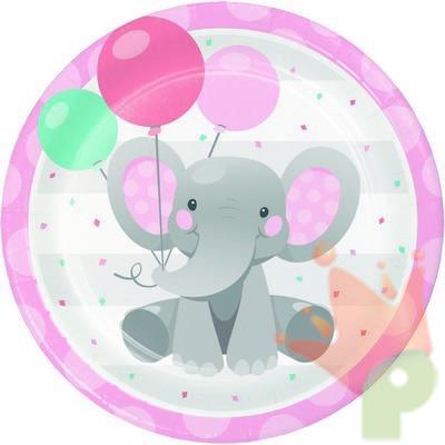 PIATTI 23CM ELEPHANT GIRL 8PZ