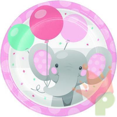 PIATTI 18CM ELEPHANT GIRL 8PZ