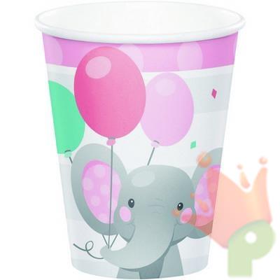 BICCHIERI 266ML ELEPHANT GIRL 8PZ