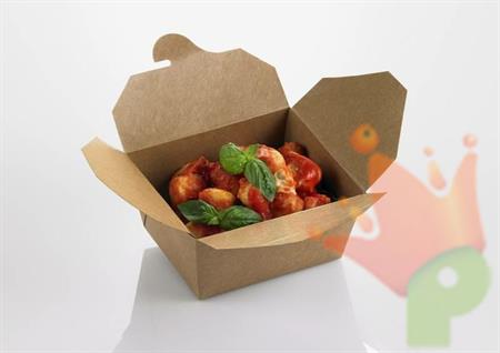 SCATOLA CHIUSA KRAFT/PE AVANA/BIANCO 13X9XH.6,4CM 750ML 50PZ