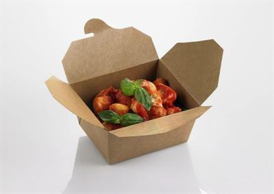 SCATOLA CHIUSA KRAFT/PE AVANA/BIANCO 13X9XH.6,4CM 750ML 50PZ