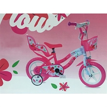 BICICLETTA 12 FLOW BIANCO-ROSA