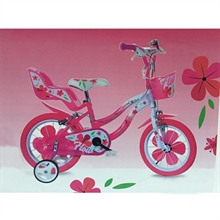BICICLETTA 14 FLOW BIANCO-ROSA