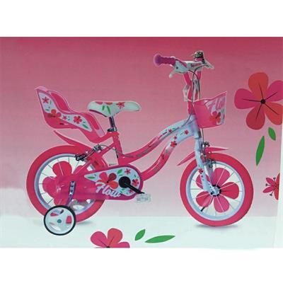 BICICLETTA 14 FLOW BIANCO-ROSA