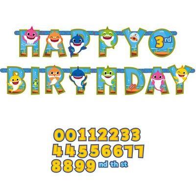 FESTONE SAGOMATO 22X320CM BABY SHARK