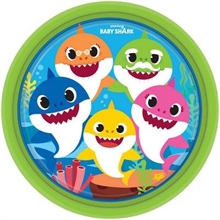 PIATTI 23CM BABY SHARK 8PZ