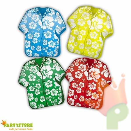 PIATTI 22CM MAGLIETTA MIX HAWAII 8PZ