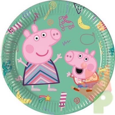 PIATTO 20CM PEPPA PIG MESSY 8PZ