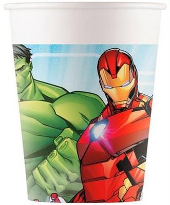 BICCHIERE 200ML MIGHTY AVENGERS 8PZ