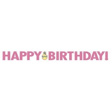 FESTONE HAPPY BIRTHDAY GLITTERATO 300CM ANANAS