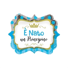 PALLONCINO MYLAR 18INCH E' NATO UN PRINCIPINO