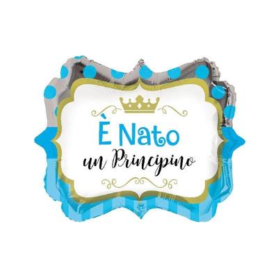 PALLONCINO MYLAR 18INCH E' NATO UN PRINCIPINO