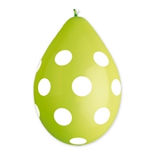 PALLONCINI 12INCH - 30CM ALL AROUND POIS VERDE MELA 10PZ