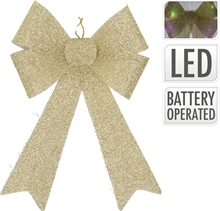 FIOCCO CON 8 LED ORO 30X40CM