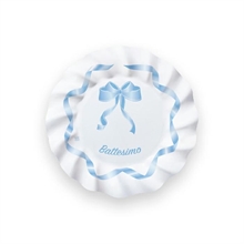 PIATTI 20CM BATTESIMO CELESTE 8PZ