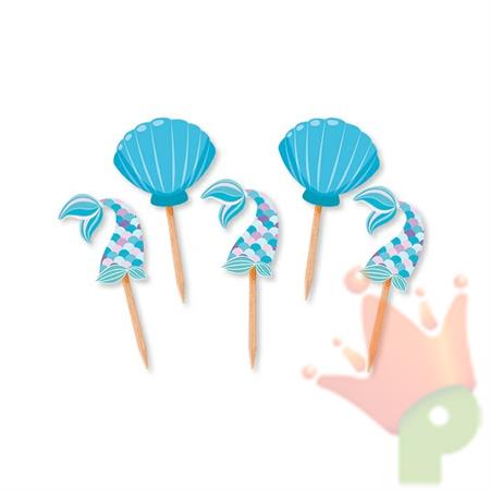 PICKS SAGOMATI MERMAID 3X8CM 25PZ
