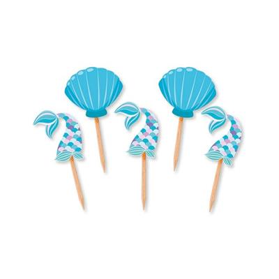 PICKS SAGOMATI MERMAID 3X8CM 25PZ