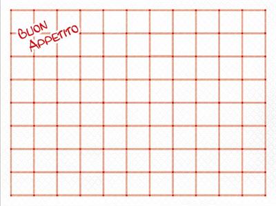 TOVAGLIETTA 30X40 BUON APPETITO ROSSO 250PZ