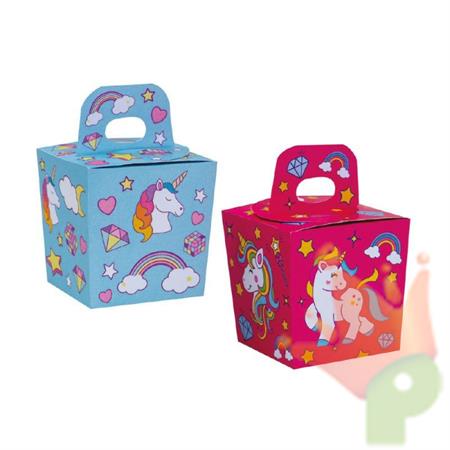 SCATOLINA PER DOLCI/CARAMELLE UNICORNO 6 PZ