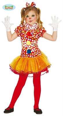 COSTUME PAGLIACCIO BAMBINA 3-4 ANNI