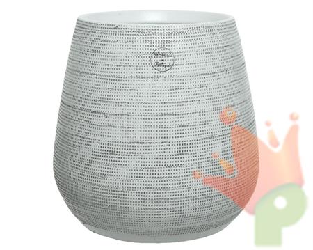 VASO TERRACOTTA 26X26X25CM BIANCO