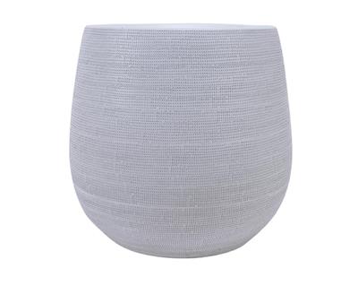 VASO TERRACOTTA 35X32CM BIANCO