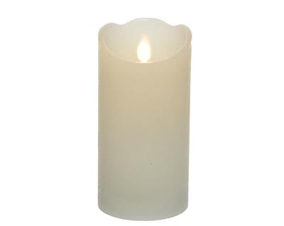 CANDELA LED 7,5X15CM CREMA