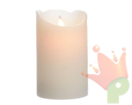 CANDELA LED 7,5X12,5CM CREMA