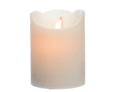 CANDELA LED 7,5X10CM CREMA