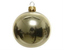 PALLINA PER ALBERO 10CM CHAMPAGNE LUCIDO 4PZ