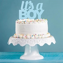 CAKE TOPPER IT'S A BOY GLITTER 20X17CM