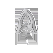 PALLONCINO MYLAR LETTERA A 7INCH - 18CM ARGENTO 10PZ